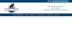Desktop Screenshot of elkridgeseniorliving.com